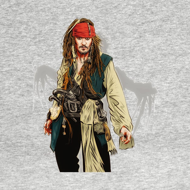 Johnny Depp - An illustration by Paul Cemmick by PLAYDIGITAL2020